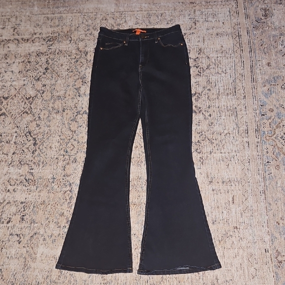 Chelsea & Violet Women's Dark Wash Flared Jeans - Picture 1 of 9